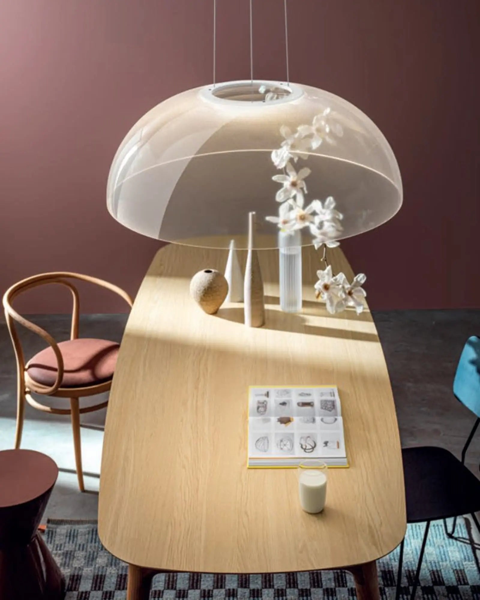 Demi Pendant Light above dining table