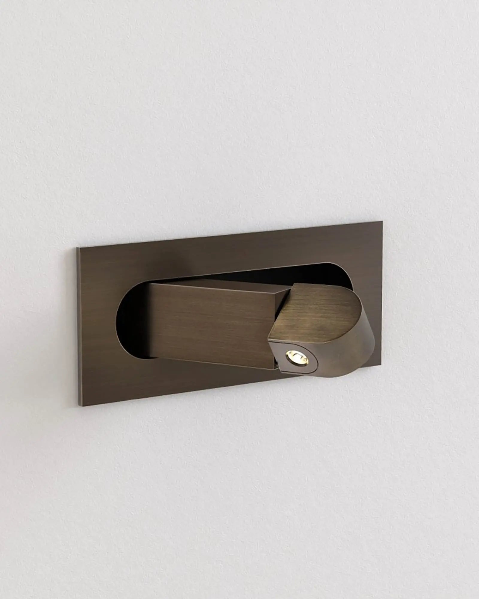 Digit wall light minimalistic indoor small foldable bronze