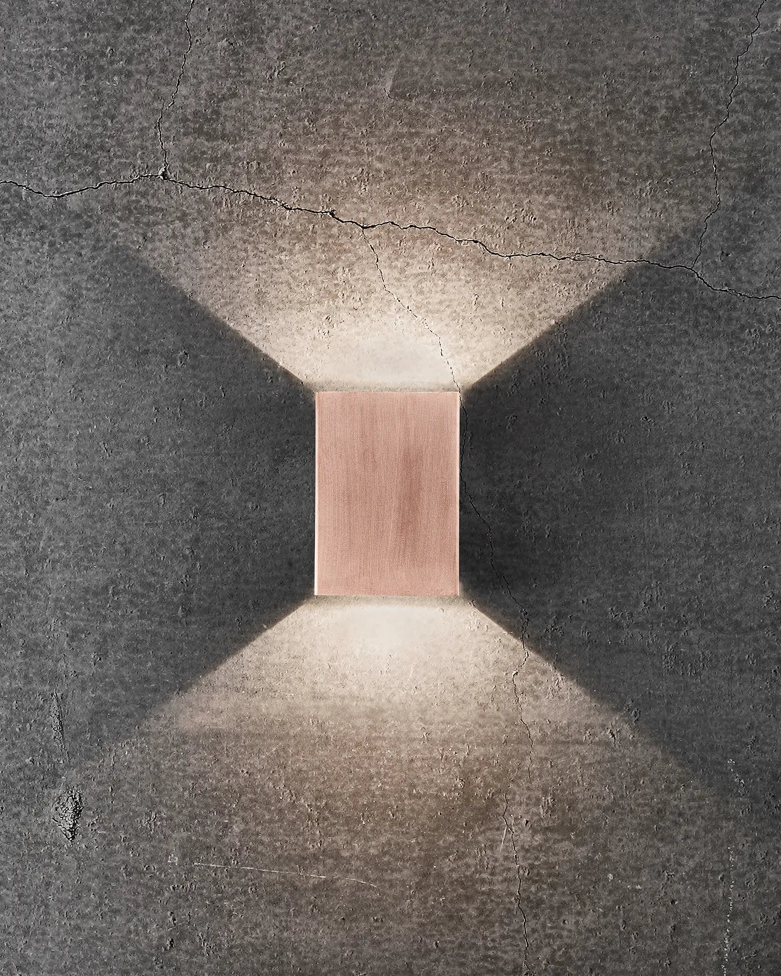 Fold 10 rectangular minimal Scandinavian light copper