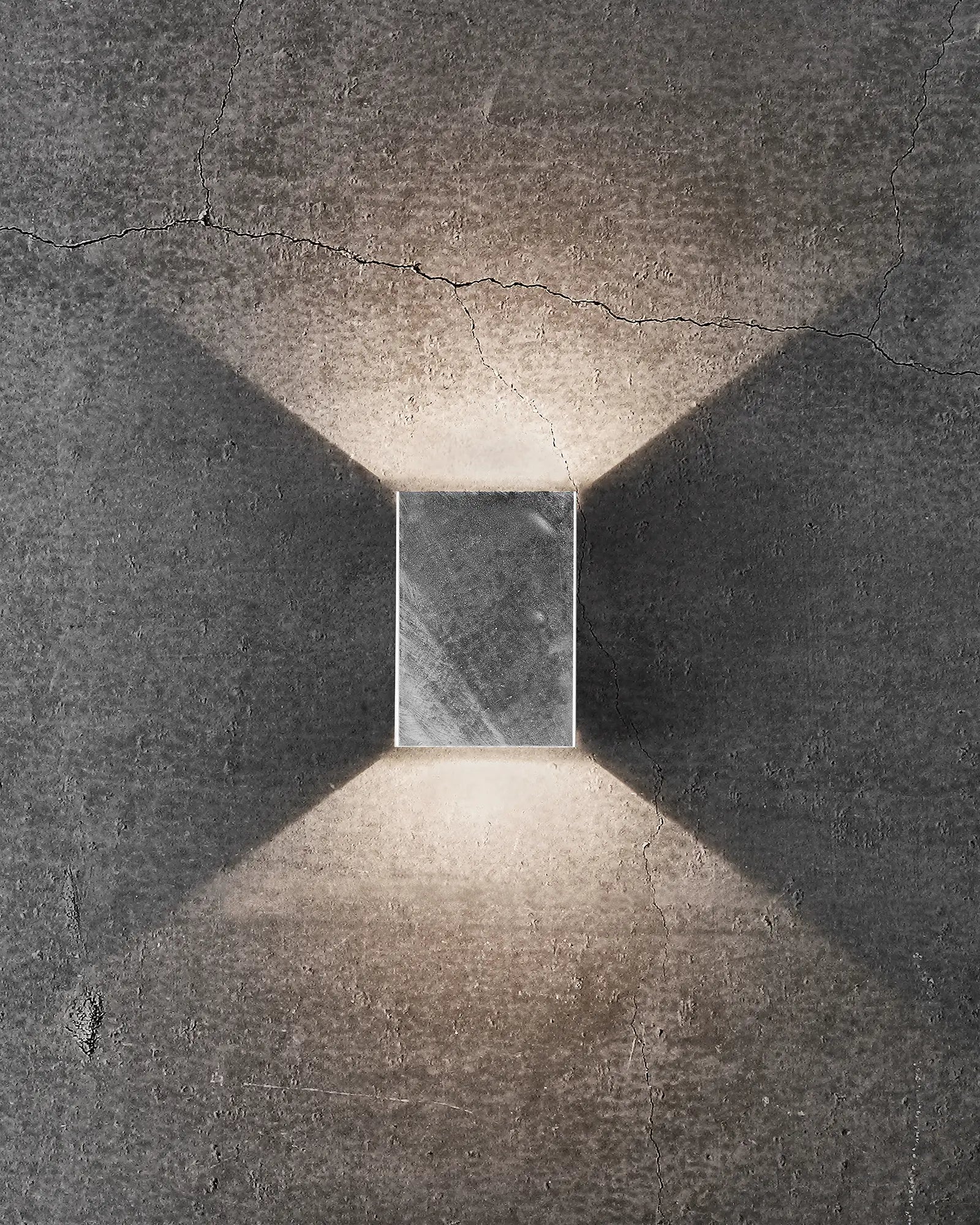 Fold 10 rectangular minimal Scandinavian light galvanized
