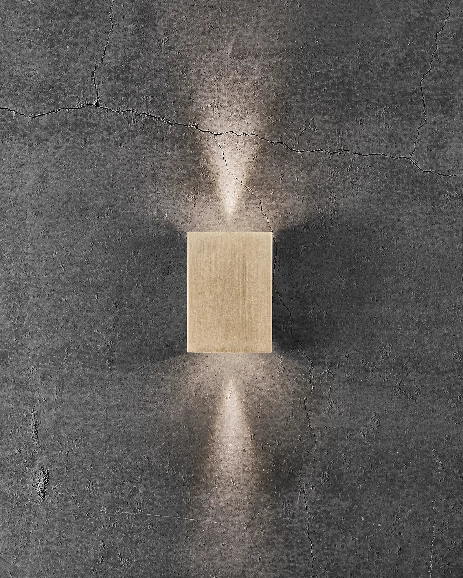 Fold 10 rectangular minimal Scandinavian light brass