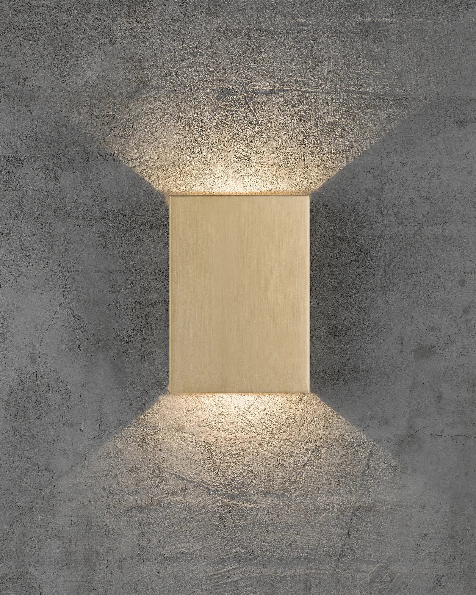 Fold 15 rectangular minimal outdoor Scandinavian light brass