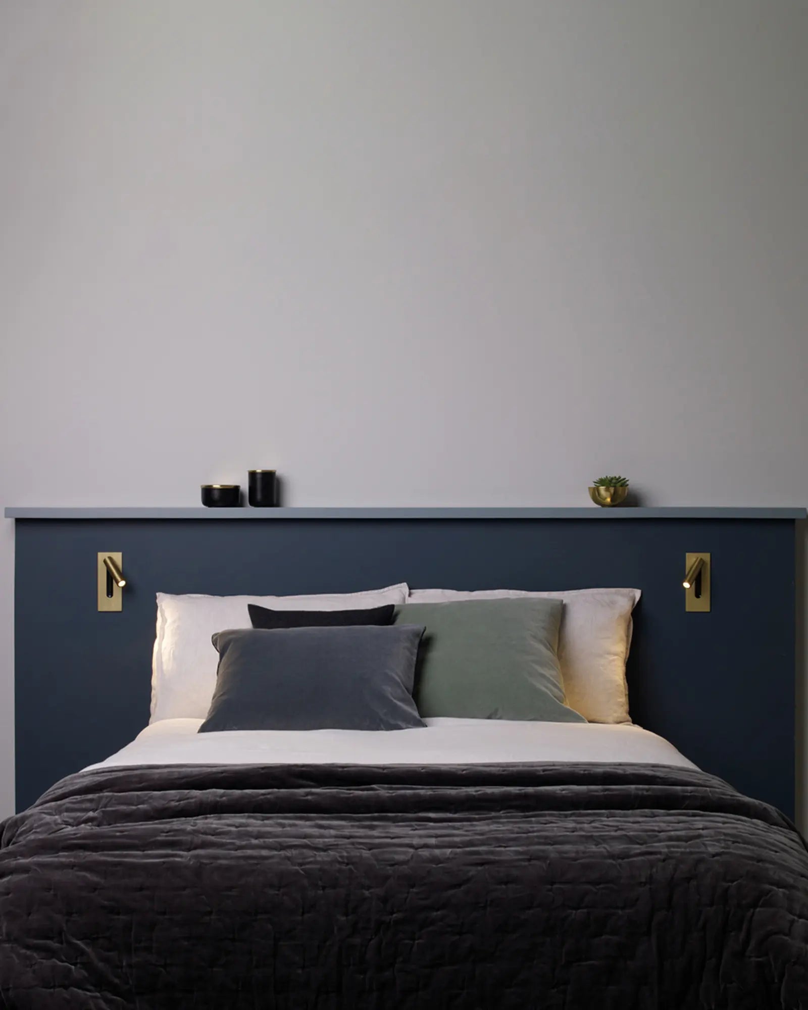Fuse modern foldable minimal wall light bed head