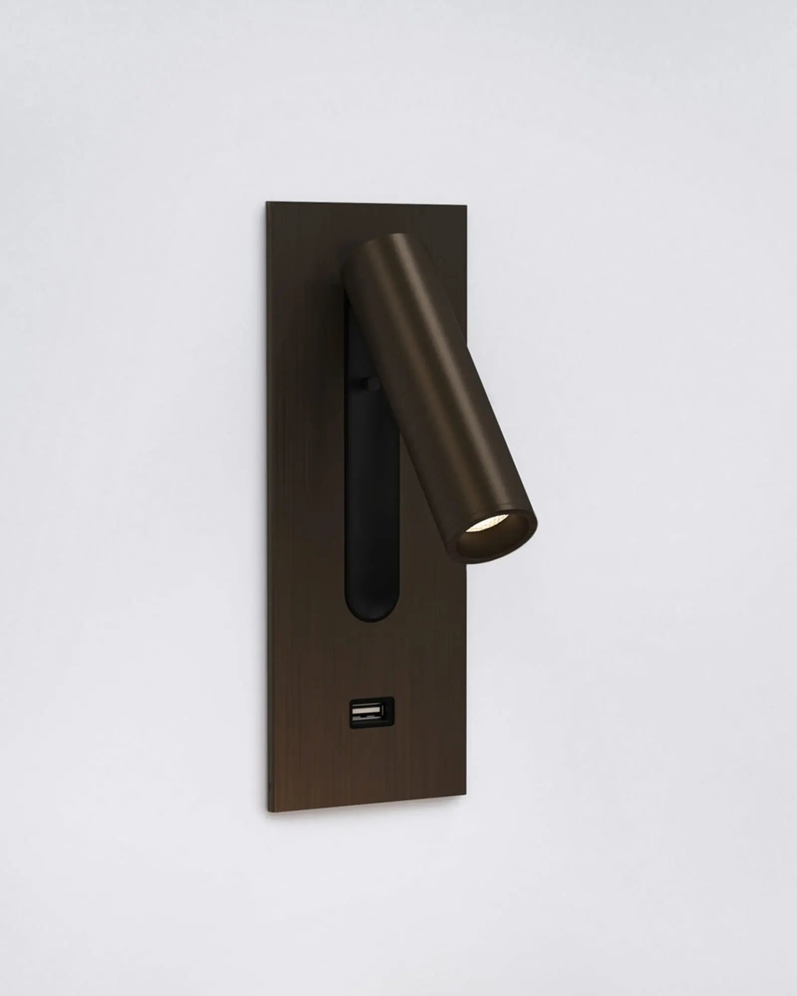 Fuse modern foldable minimal wall light bronze usb