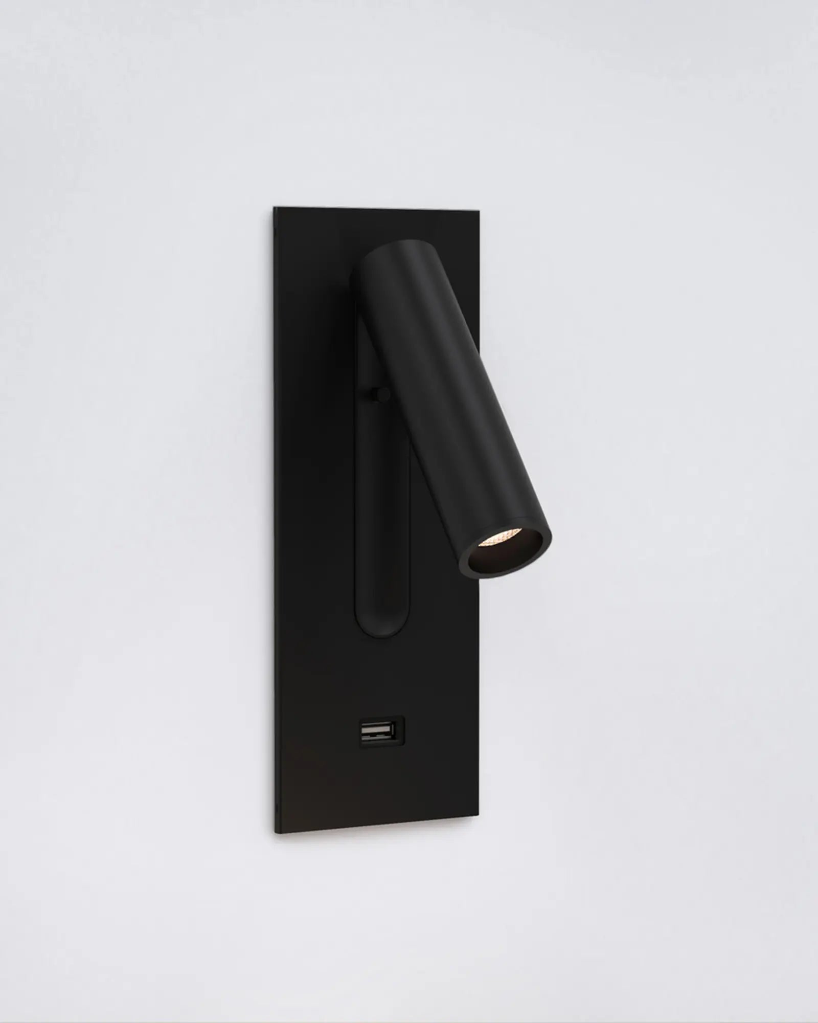 Fuse modern foldable minimal wall light black usb