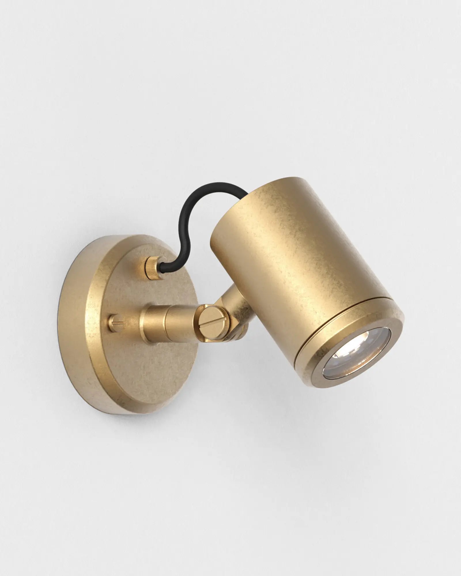 Jura contemporary coastal outdoor wall light in brass