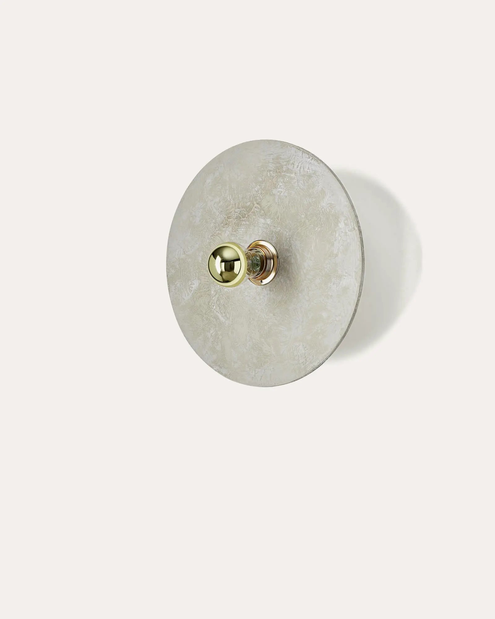 Kassy wall light minimalistic contemporary round alabaster shade