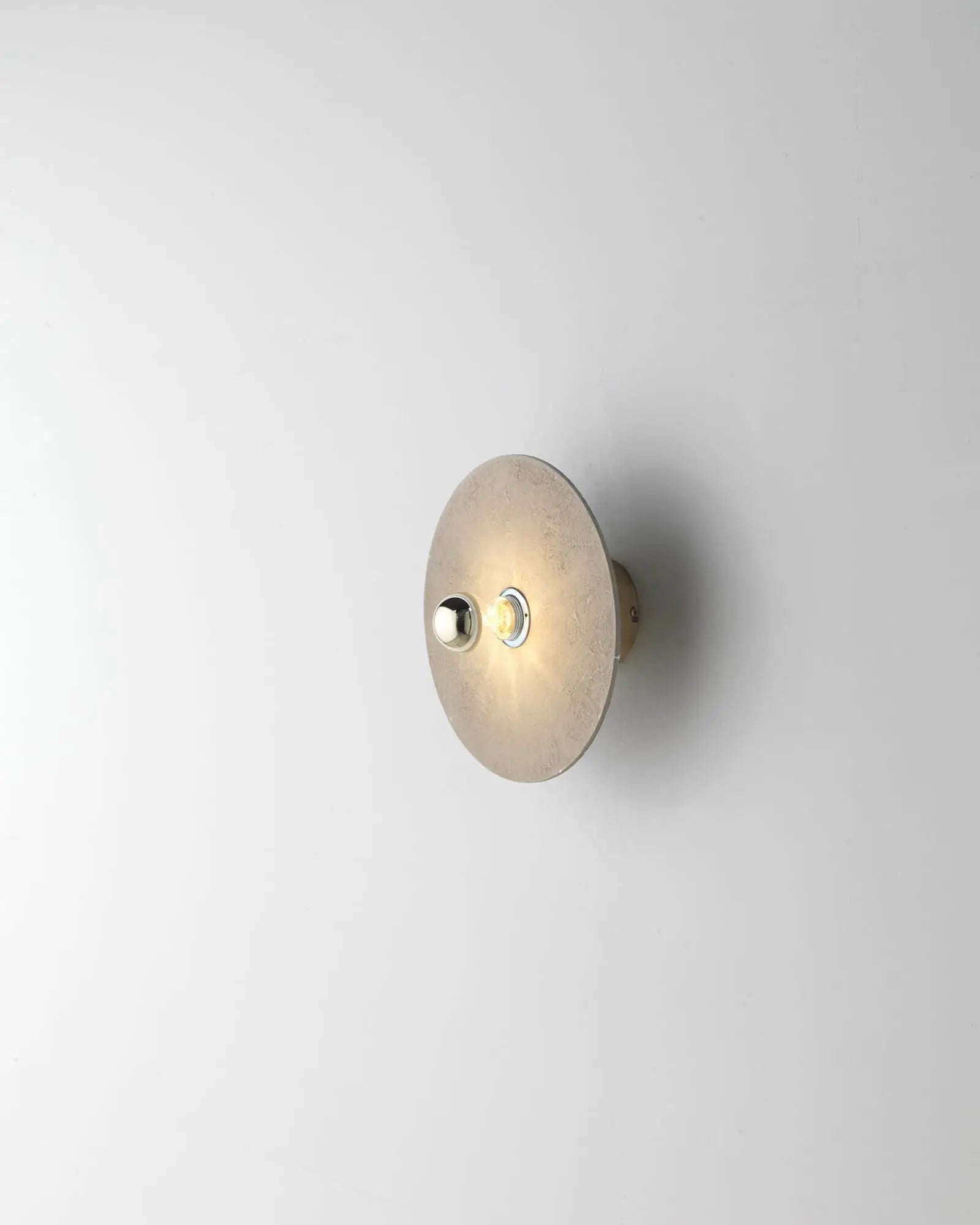 Kassy wall light minimalistic contemporary round alabaster shade product photo