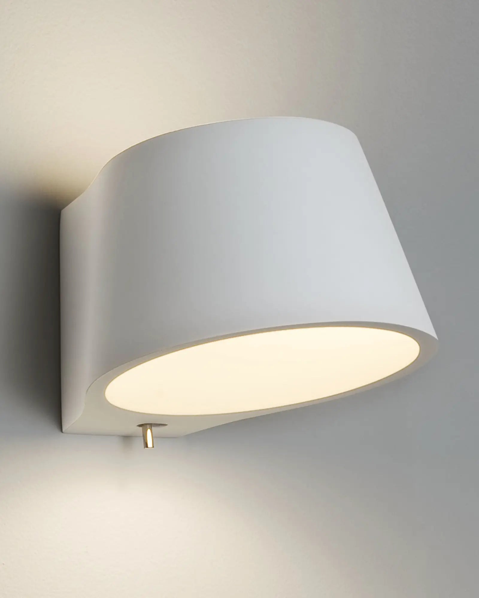 Koza plaster minimalistic contemporary wall light with switch