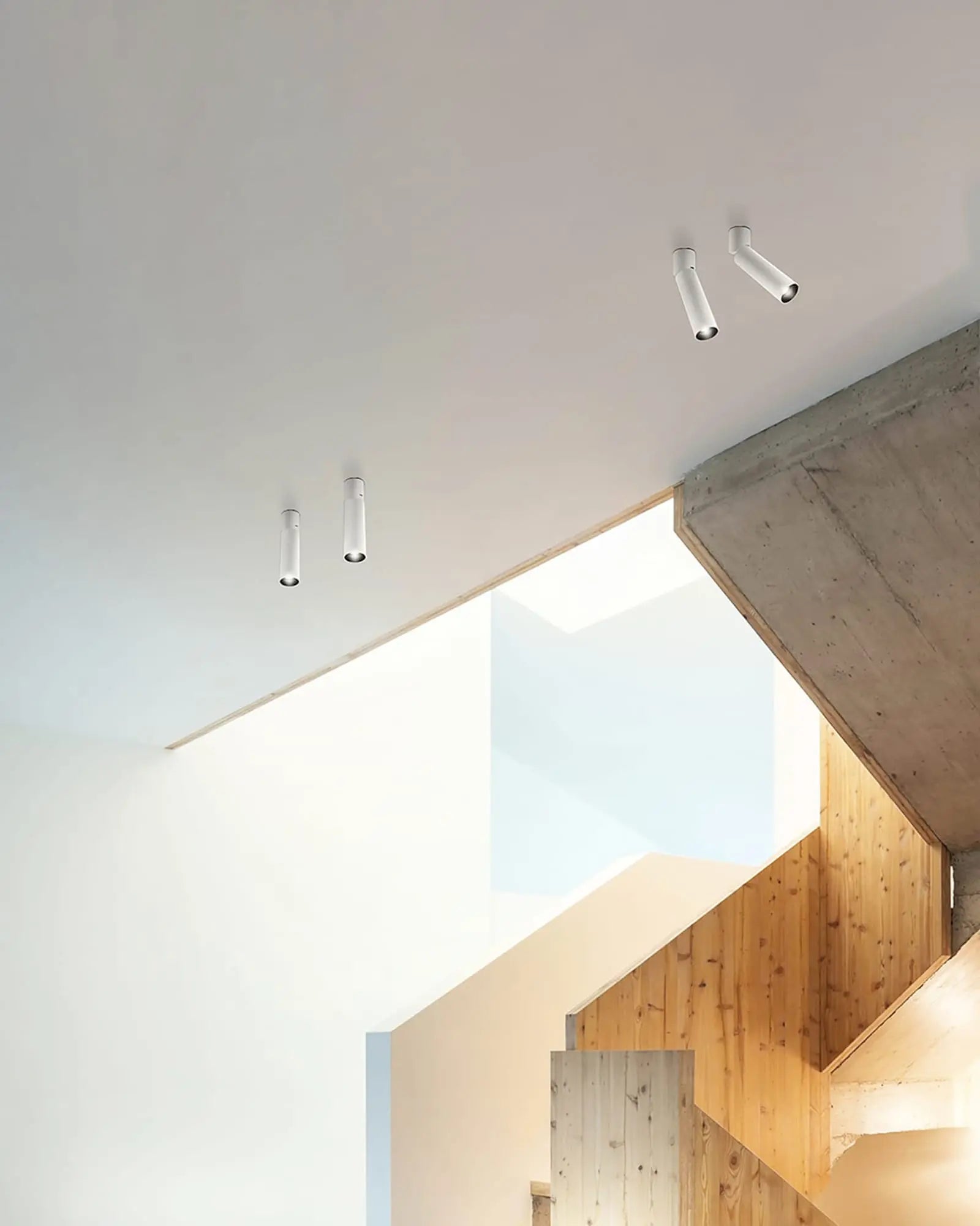 Lola adjustable Downlight cluster near staircase
