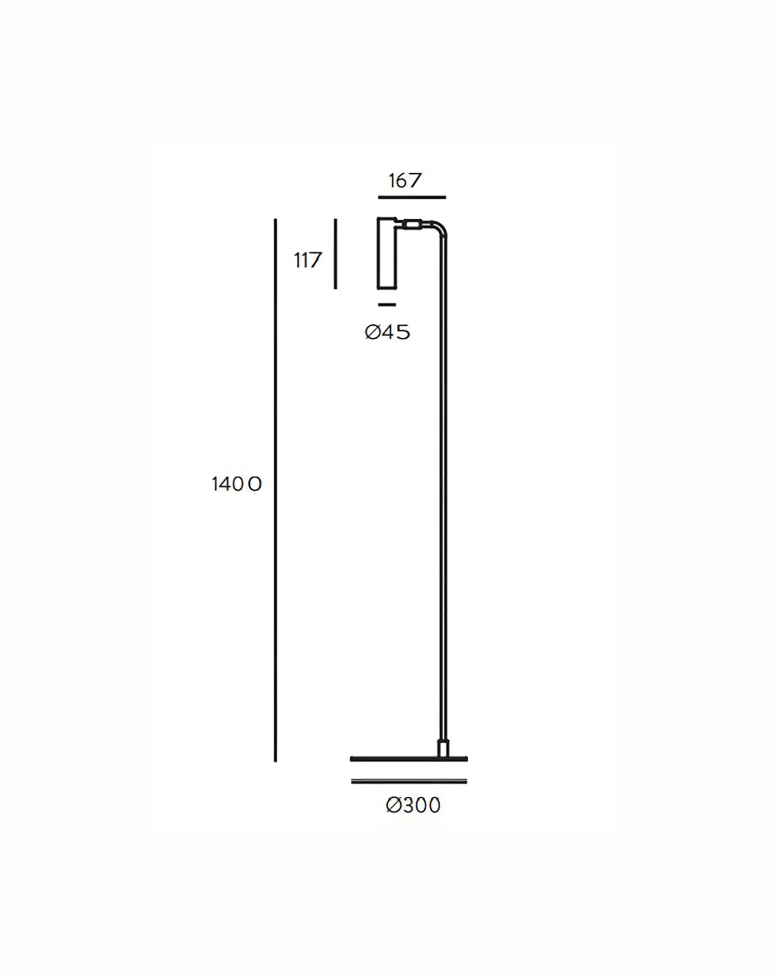 Maru spot reading floor lamp sizes