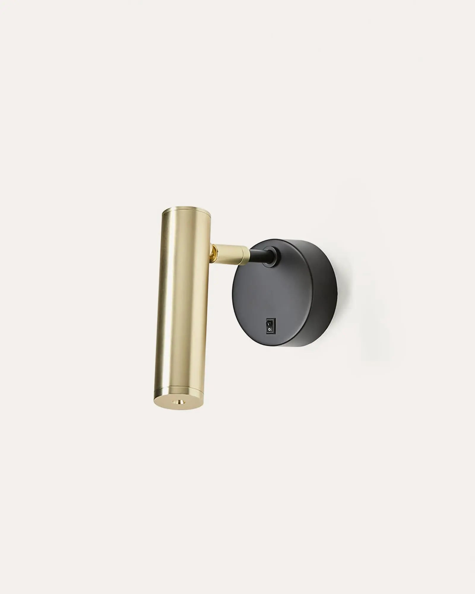 Maru adjustable minimal spot wall light brass and black