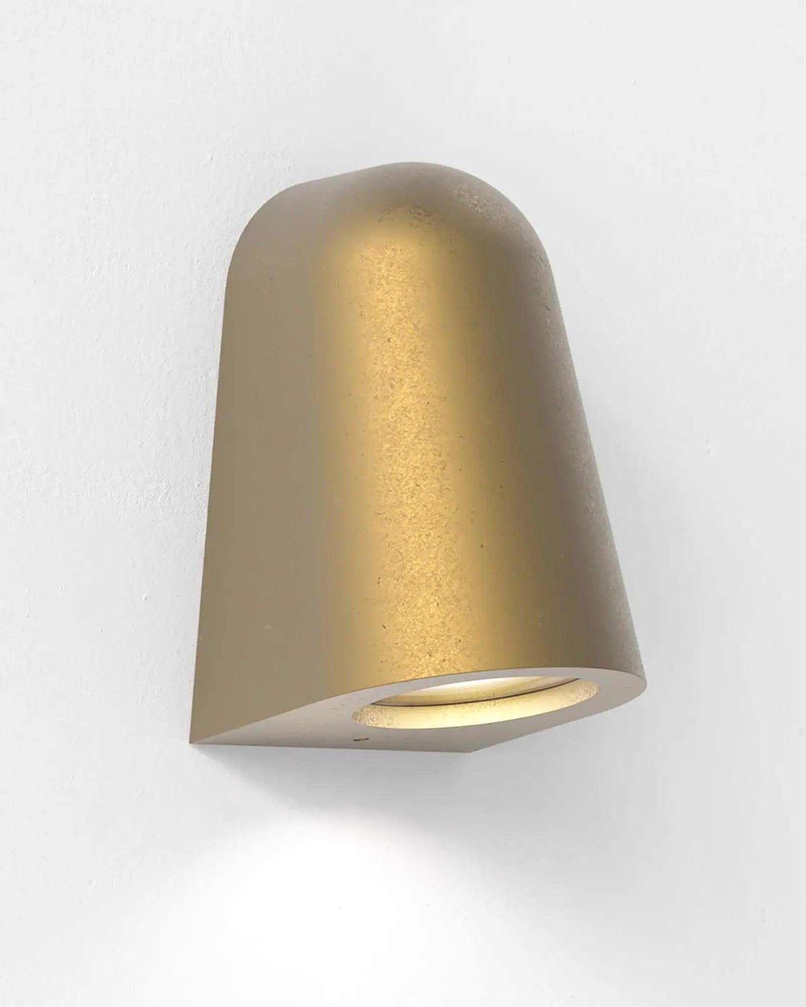Mast minimal outdoor wall light brass