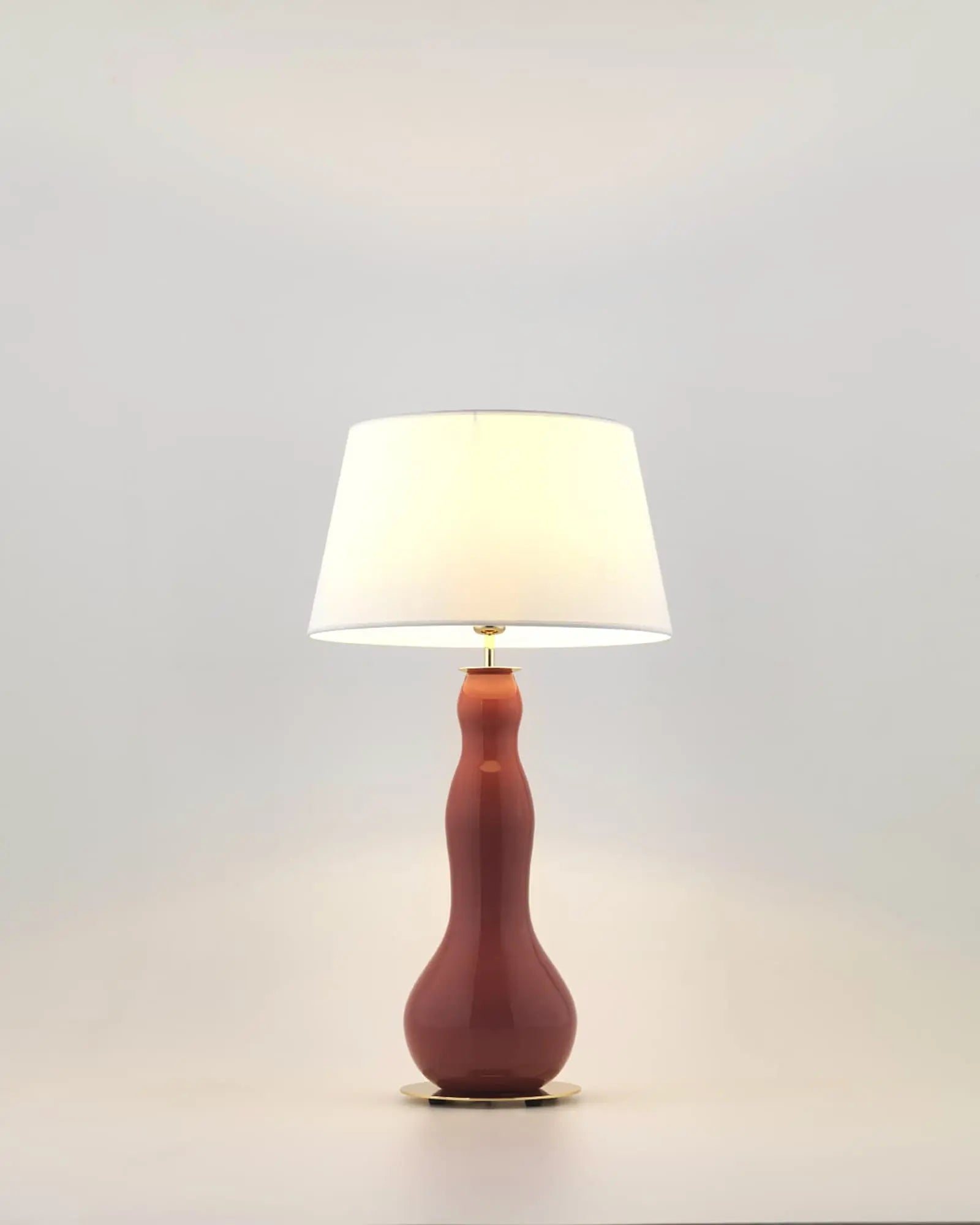 Melly Ceramic decorative table lamp with fabric shade product photo