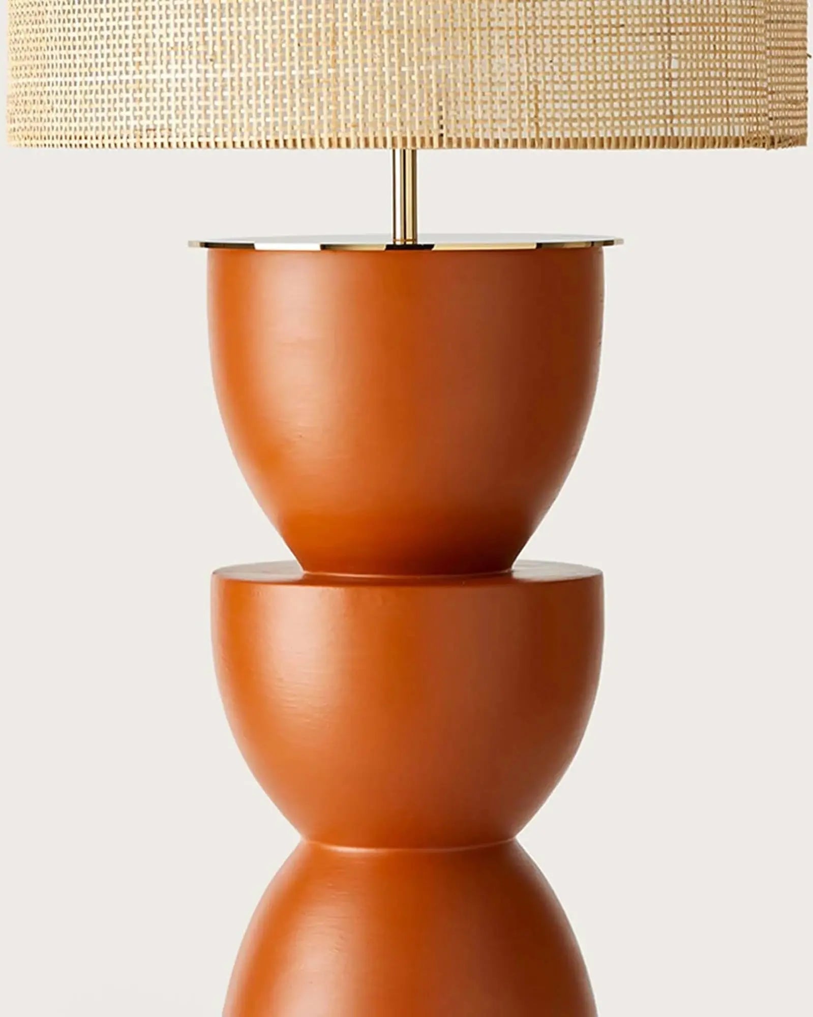 Metric Ceramic and fabric shade decorative table lamp detail