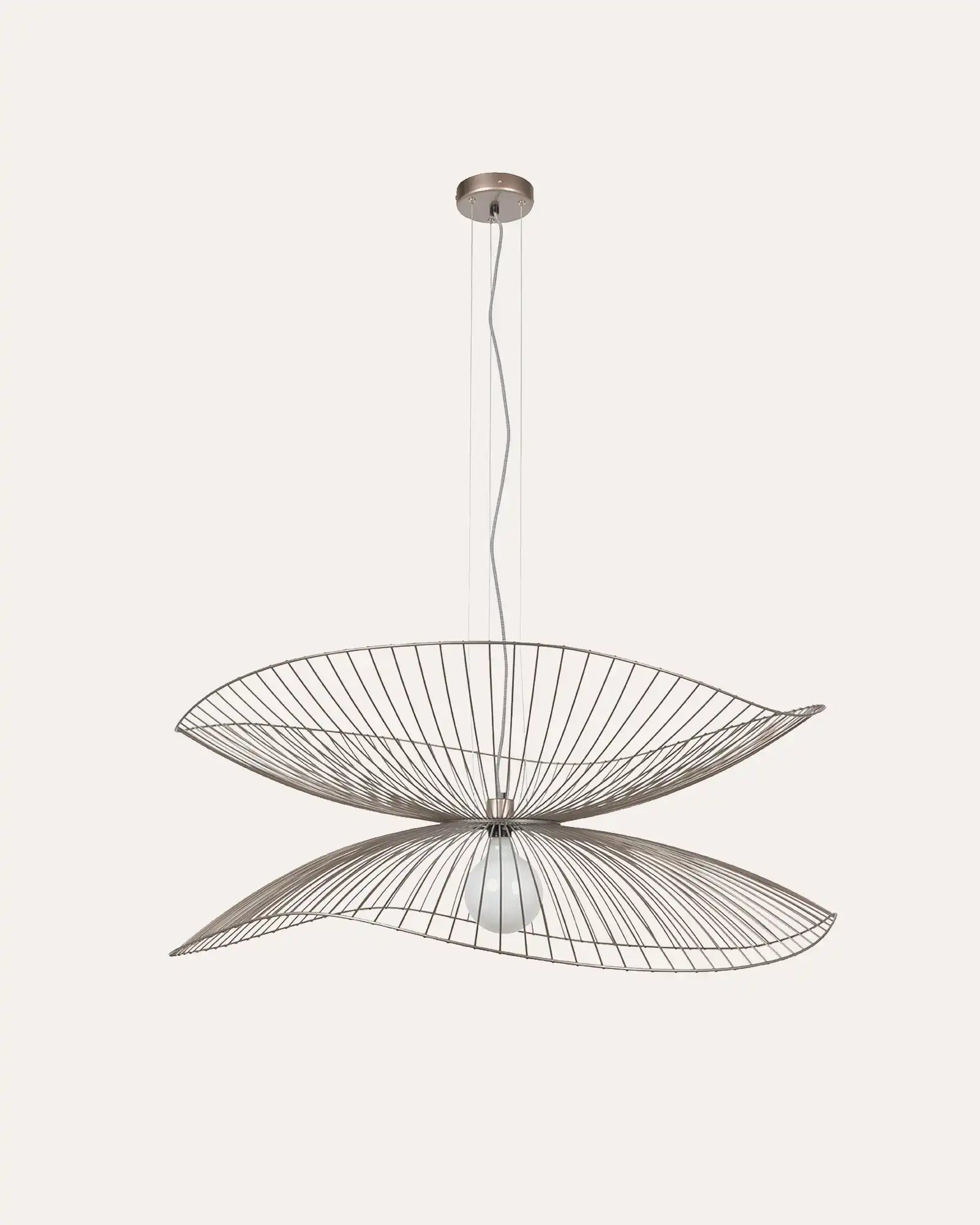 Libellule Pendant Light in Large Metallic Taupe by Forestier | Nook Collections