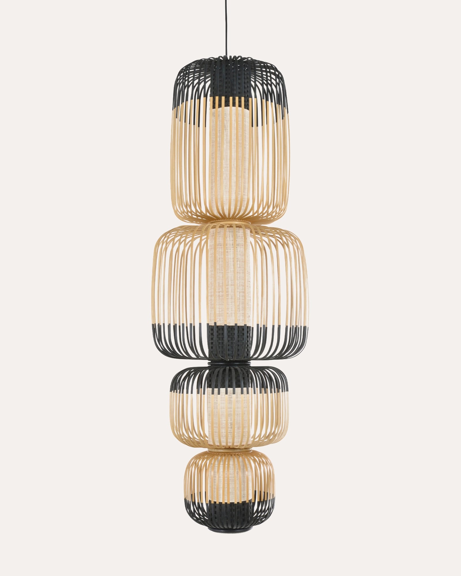Bamboo Totem 4lt Pendant Light