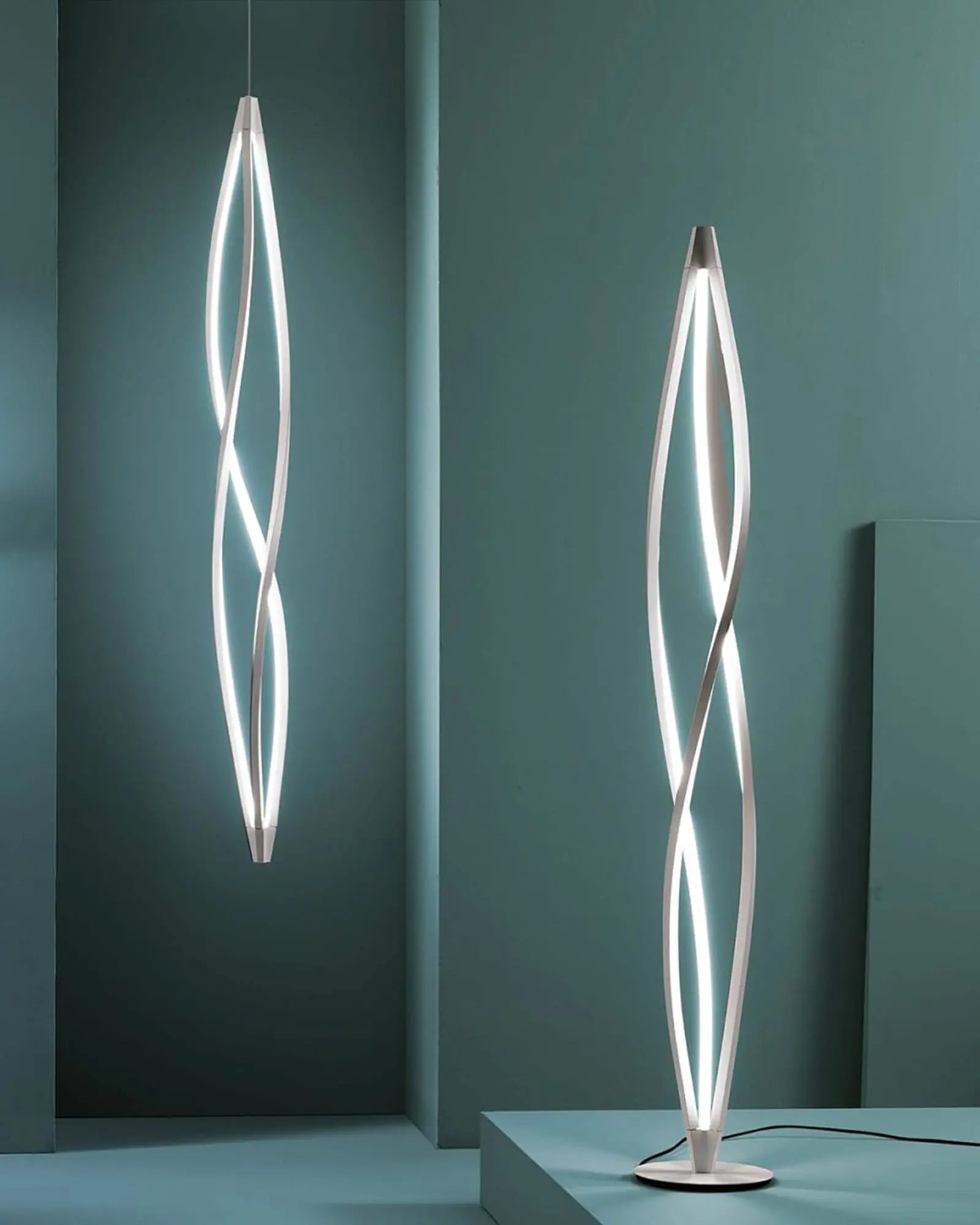 In the wind contemporary tall LED floor lamp