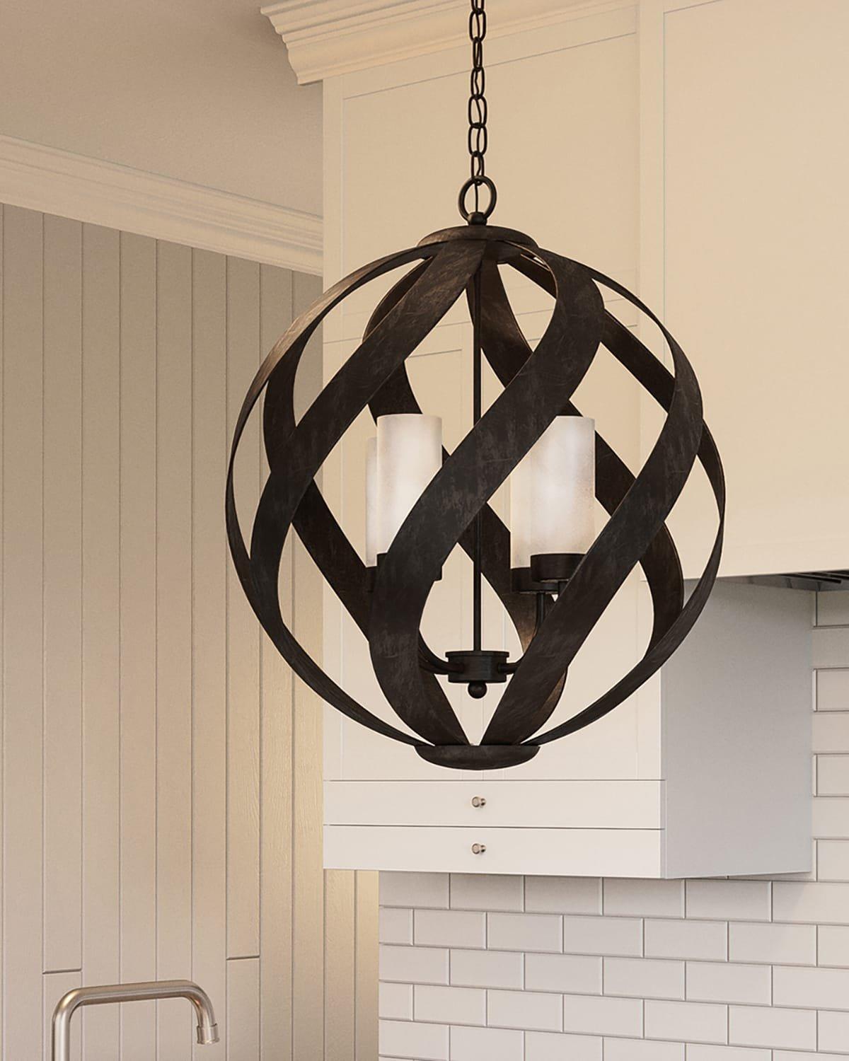 Blacksmith outdoor traditional pendant above a kitchen on Nook Collections