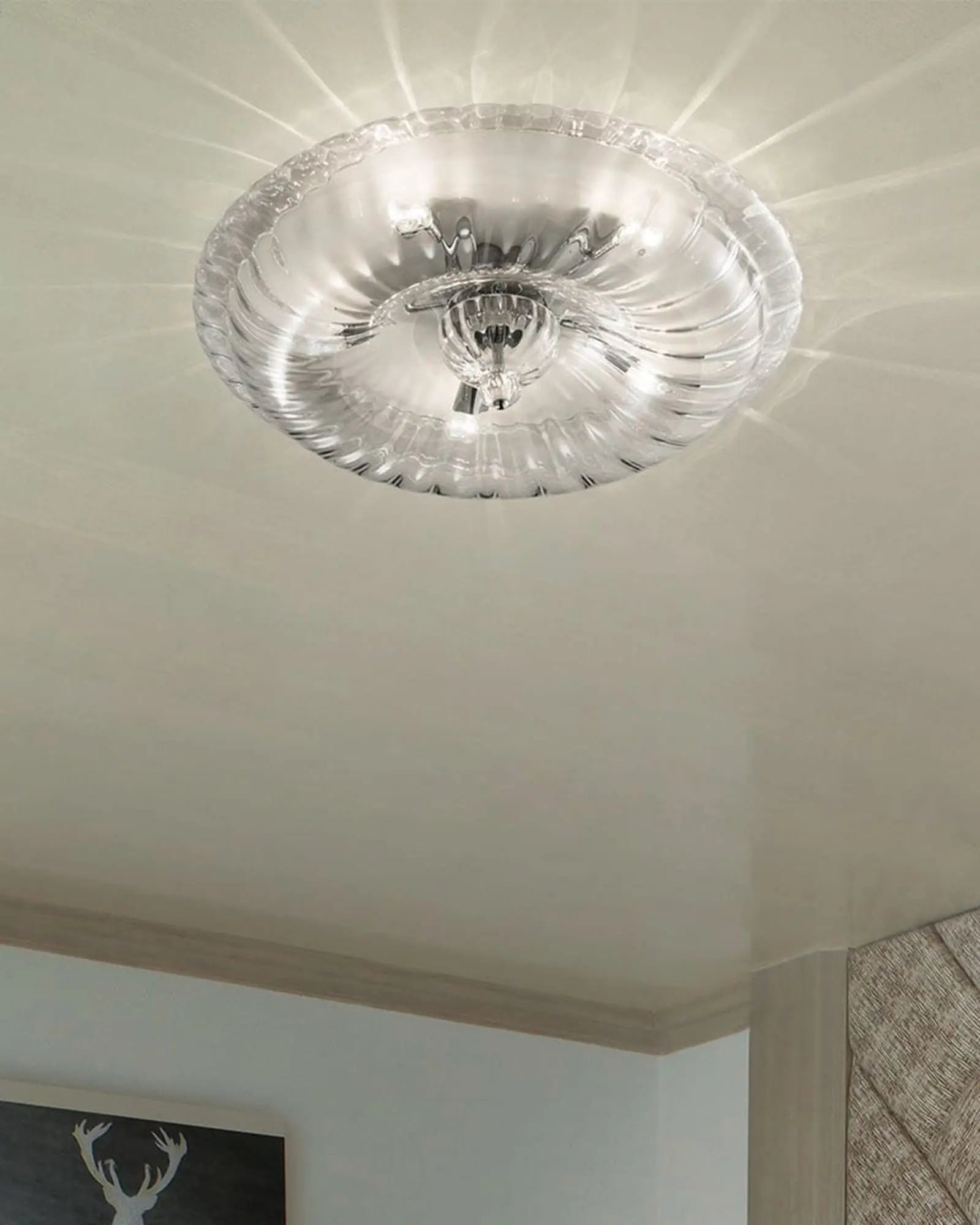 Novecento Murano blown glass classic ceiling light