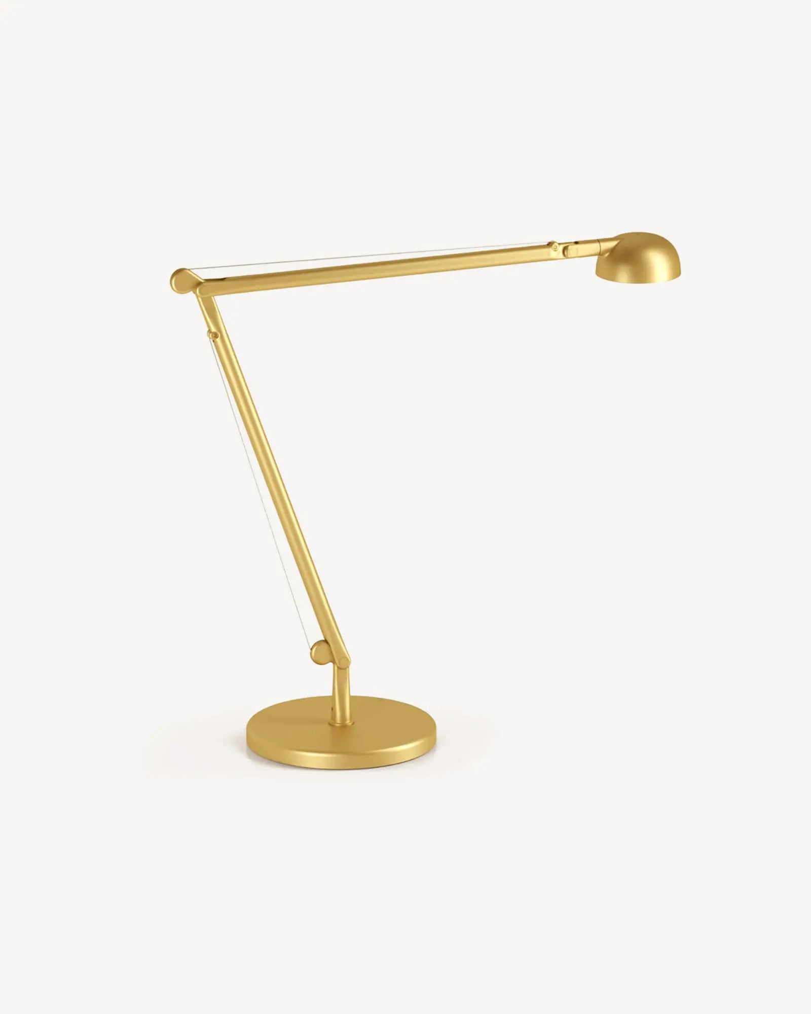 Optunia contemporary adjustable table lamp brass