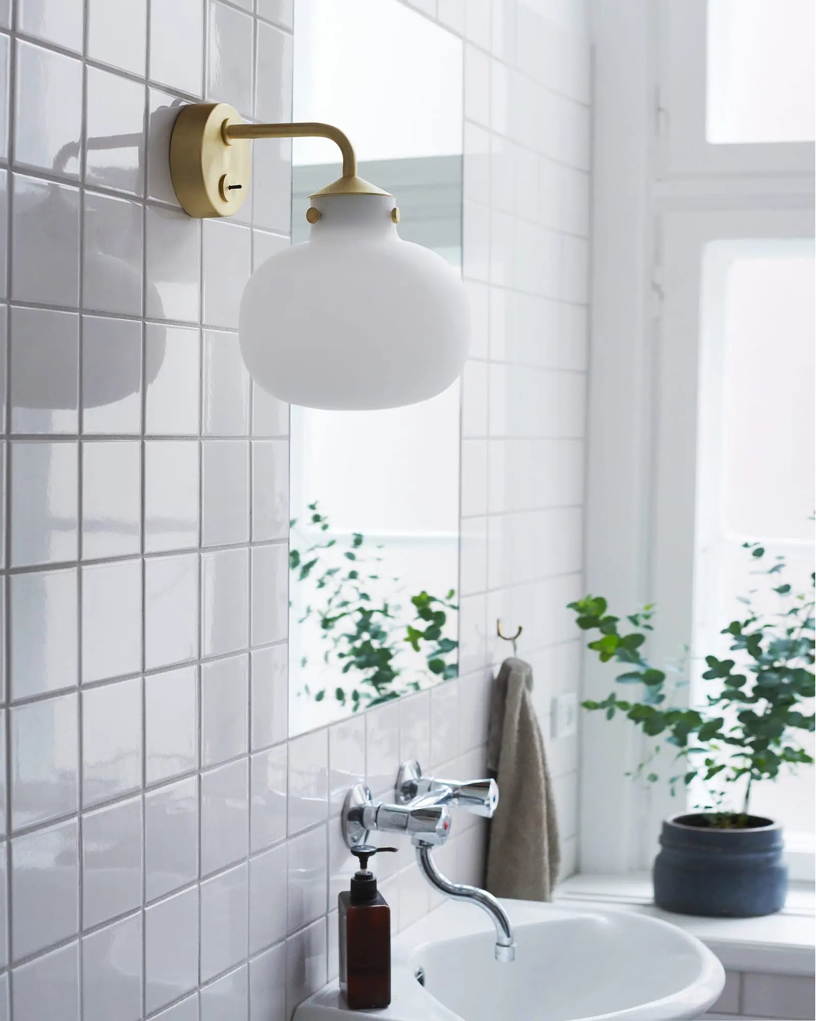 Raito wall light in a bathroom