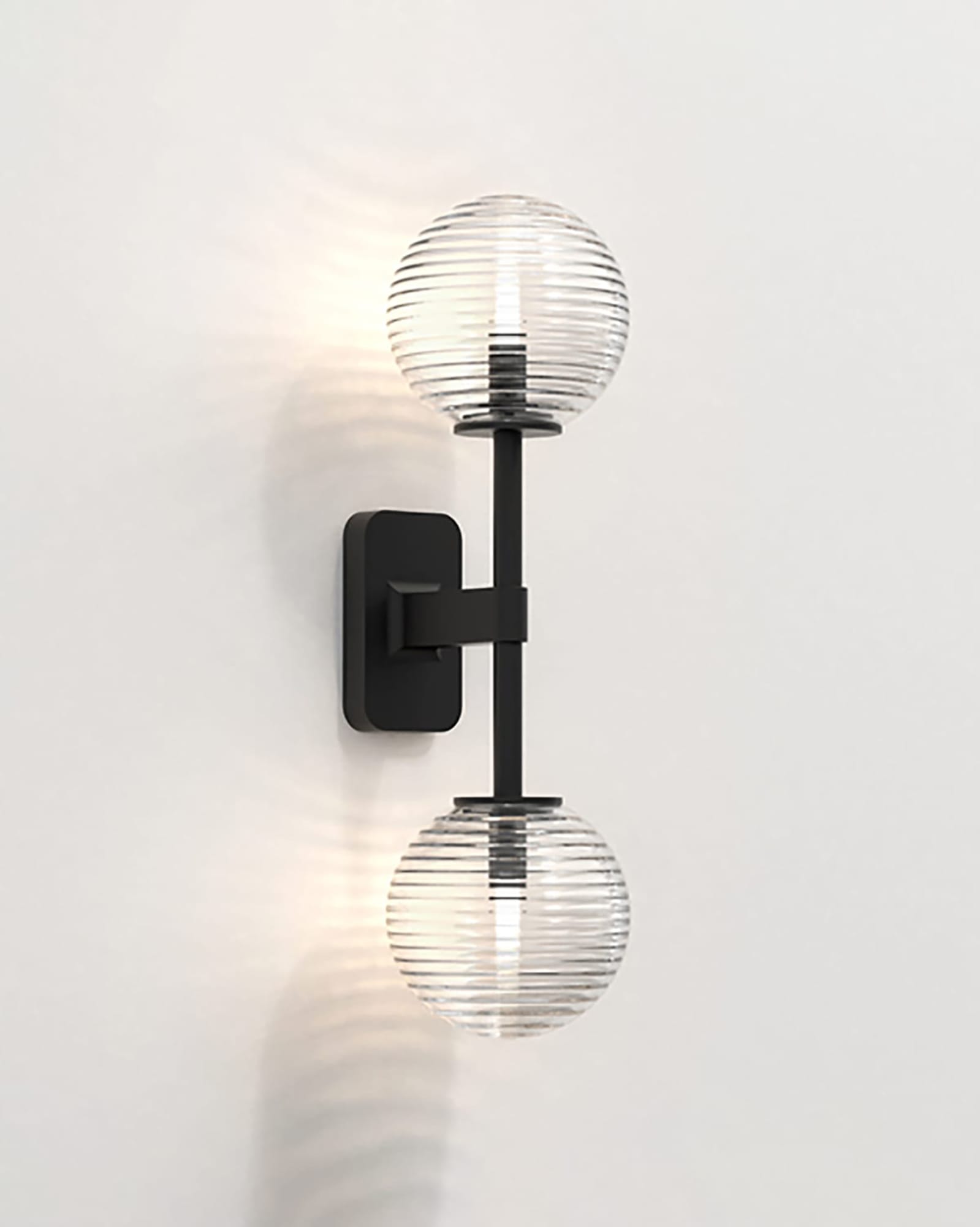 Tacoma twin classic double orb wall light