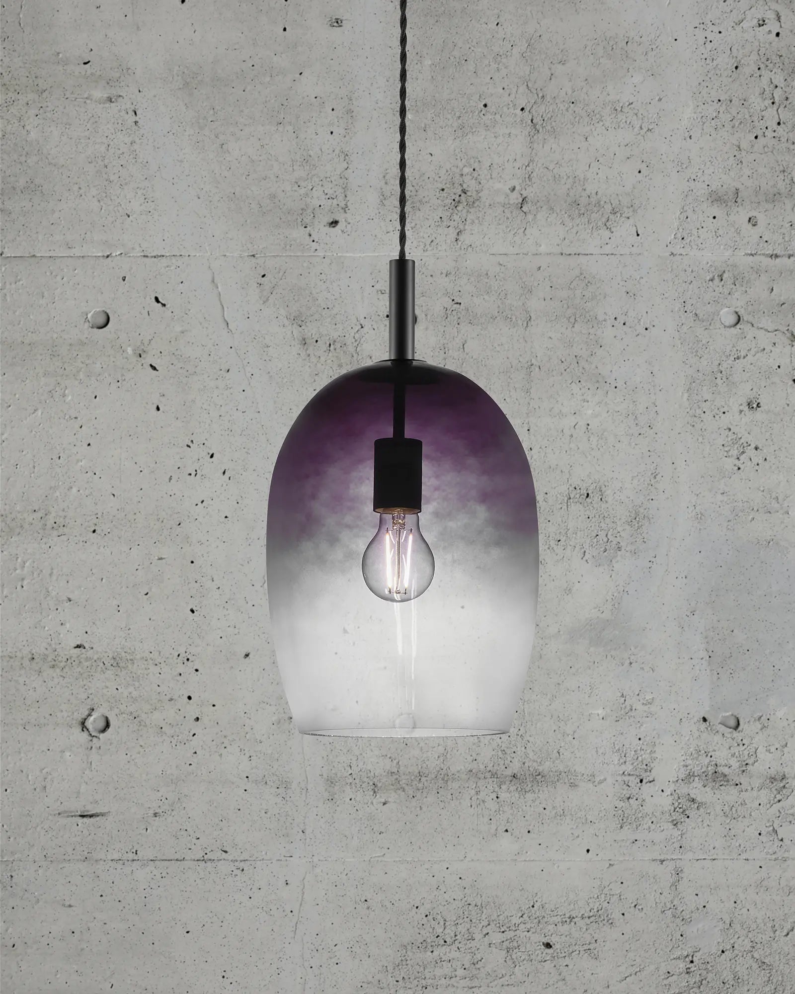 Grey glass pendant shade deals