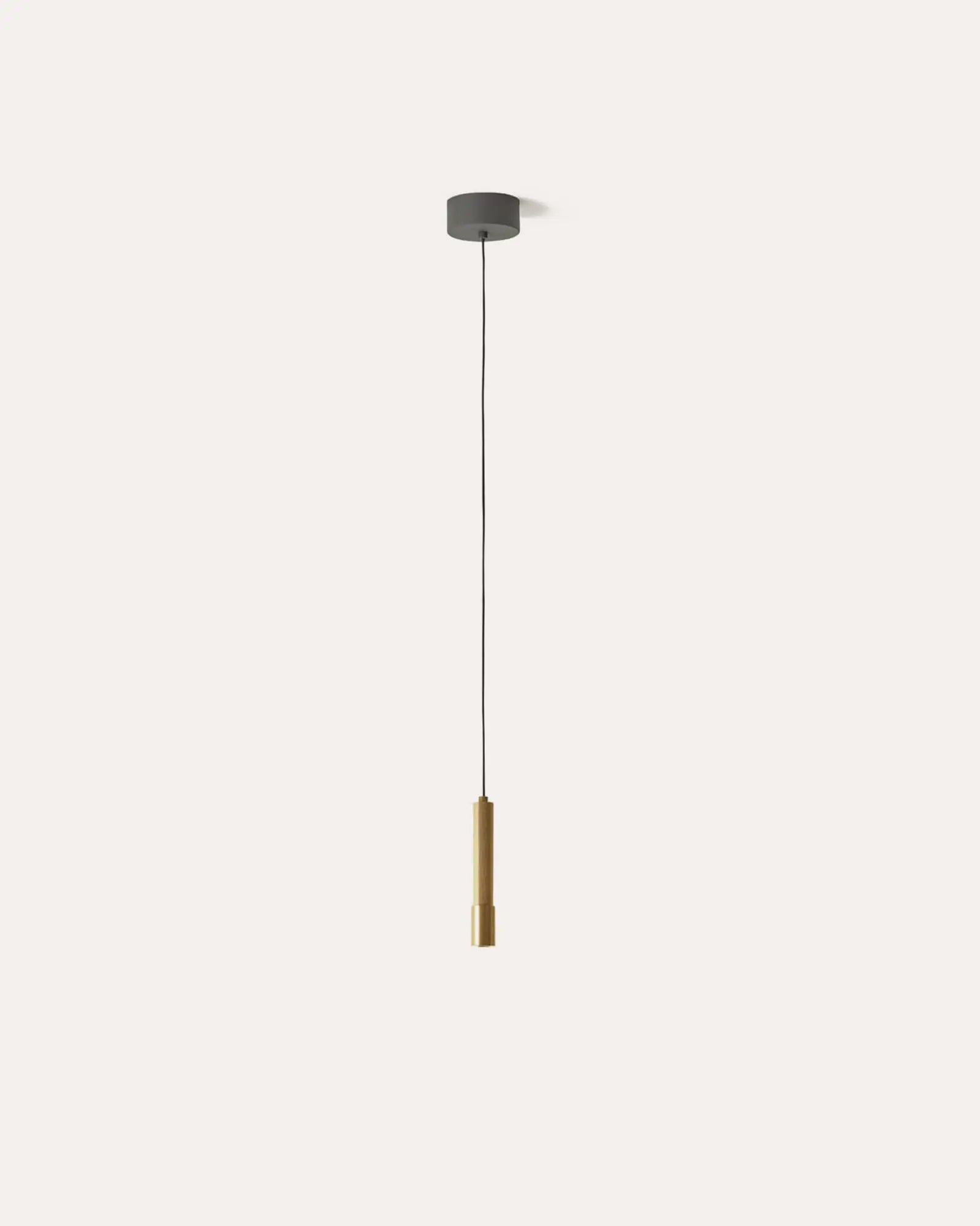 Ycro modern cylinder pendant light brass