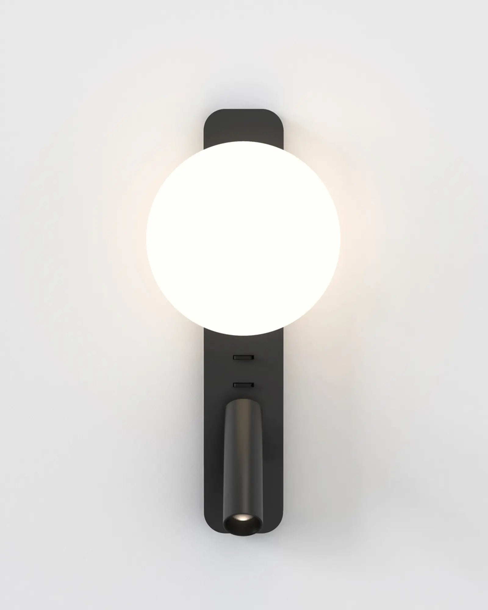 Zeppo reader orb ambient light and adjustable spot light black