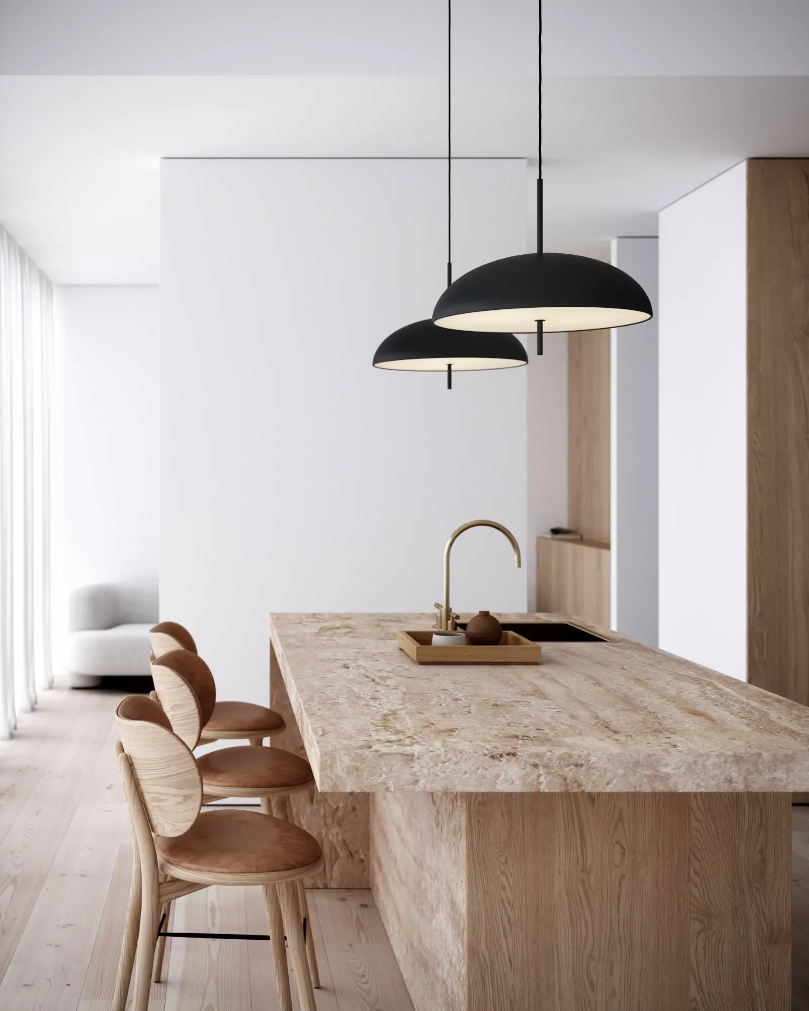 Versale Pendant Light by Nordlux Lighting in black | Nook Collections